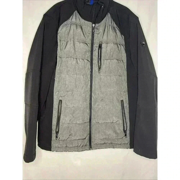Calvin Klein Men's Water Resistant Full Zip Jacket L BLACK four-way stretchable - Picture 1 of 14